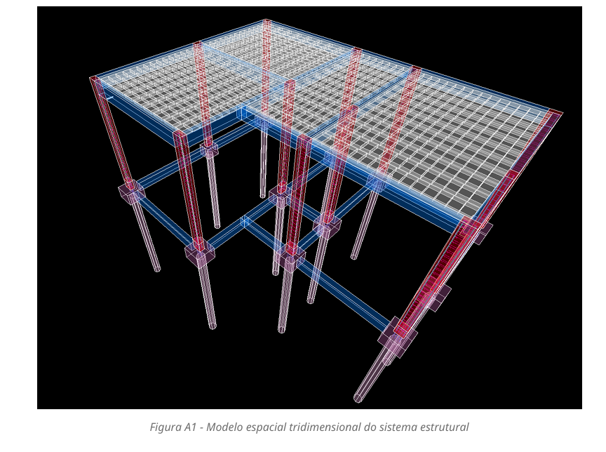 Modelo estrutural TQS em 3D